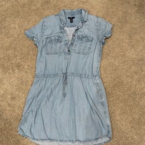 Chambray shirt dress
